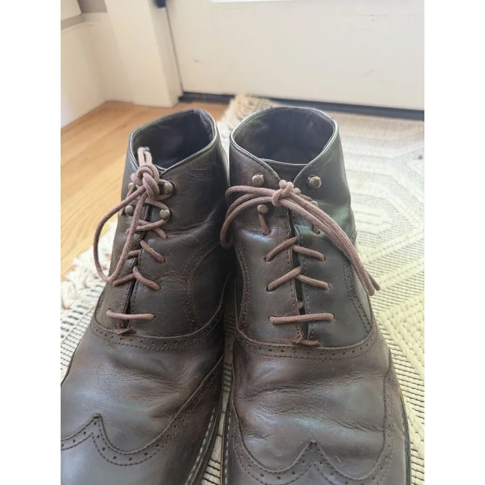 Wolverine 1000 Mile Wesley Wingtip Chukka, Leather, Black, Size 13D